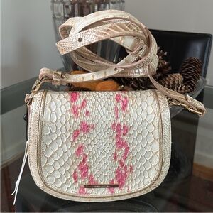 BRAHMIN Small Briar Crossbody Apricot Rosé Valentia NWT